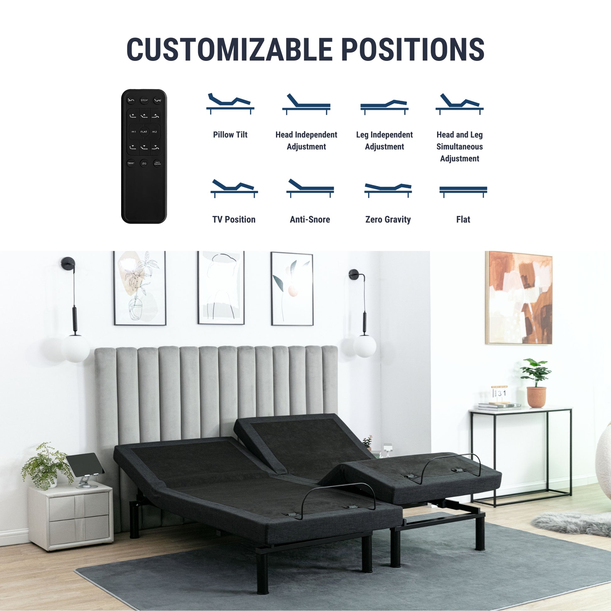 drift elite adjustable bed positions