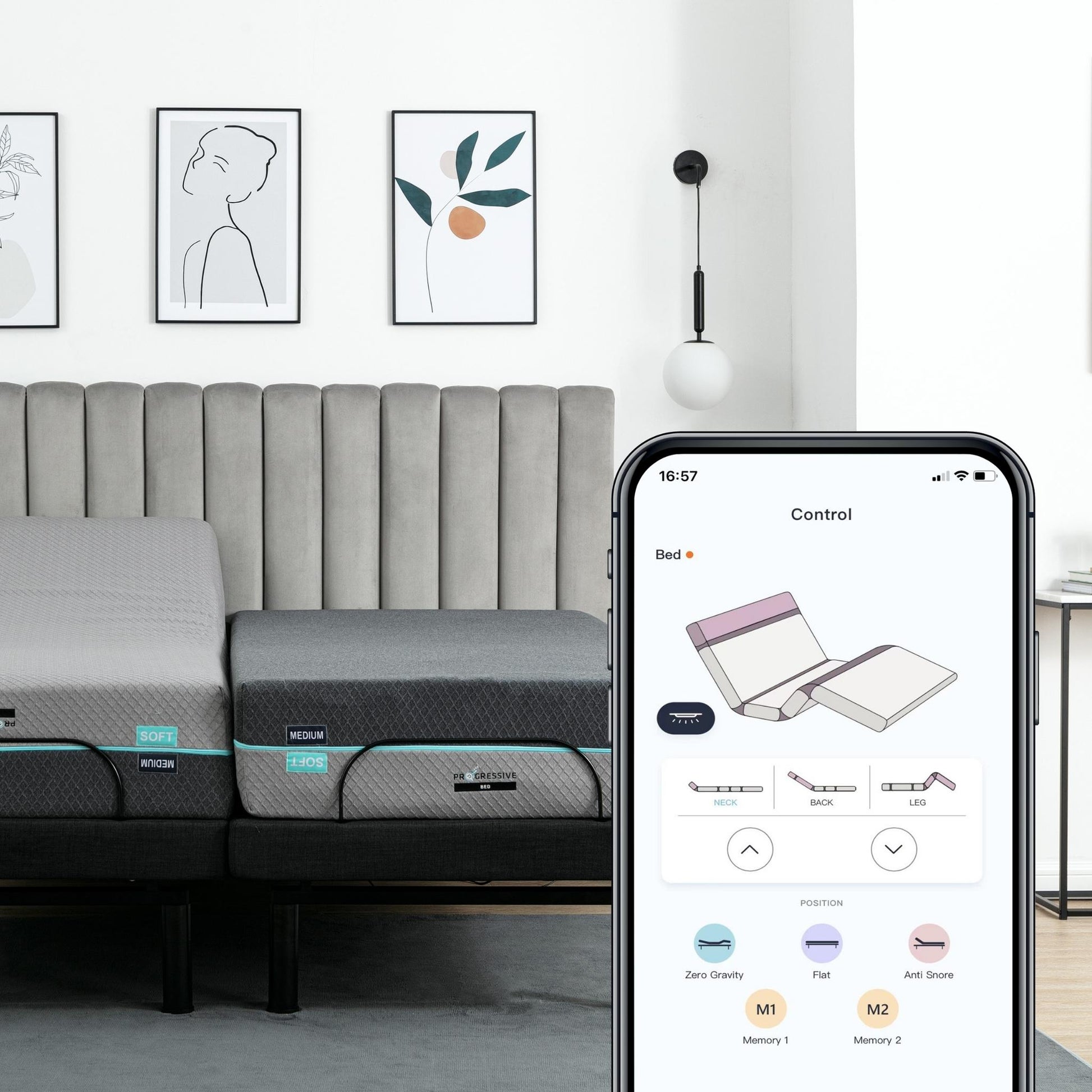 drift elite adjustable bed app