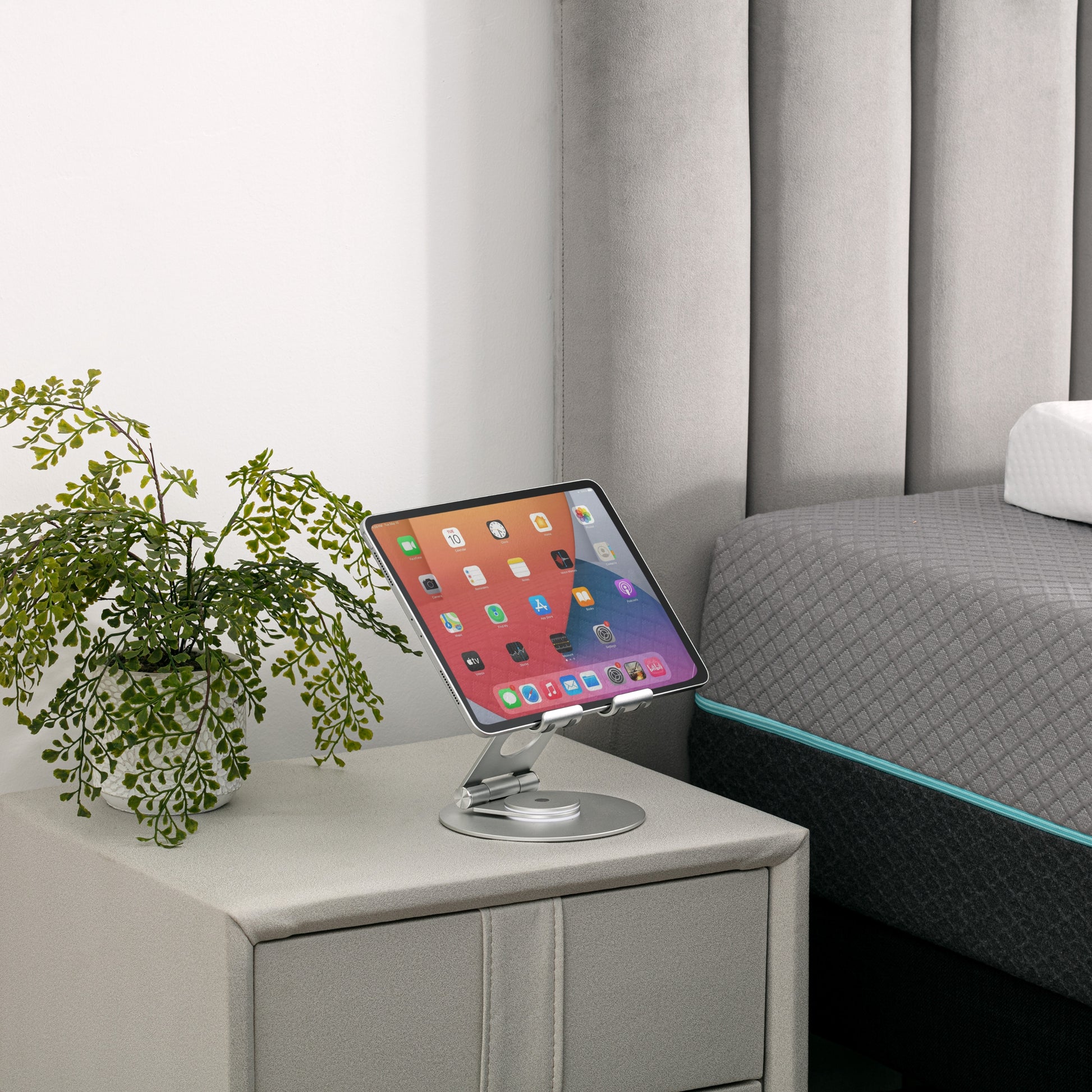 bedside tablet stand on nightstand