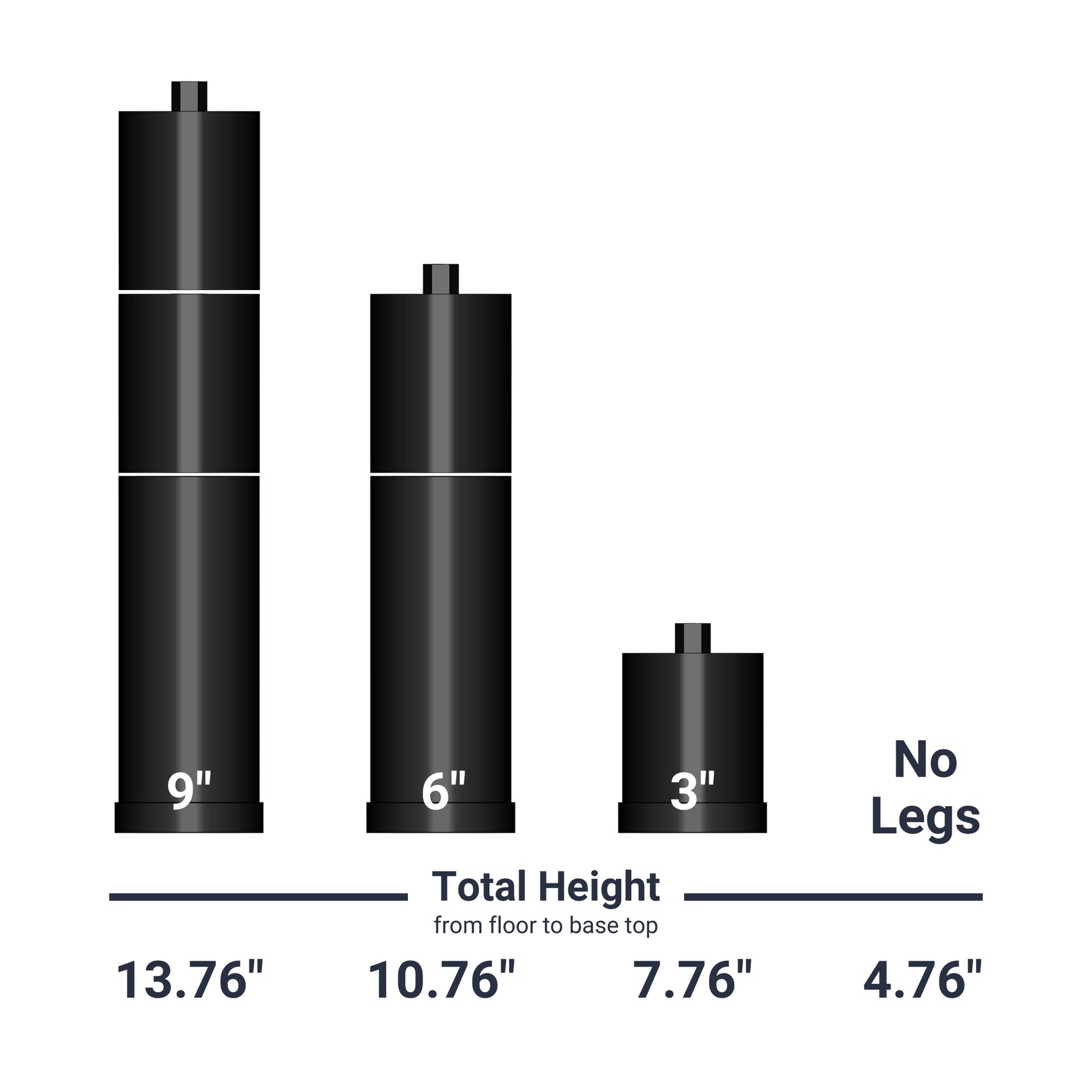 drift classic adjustable bed frame legs height